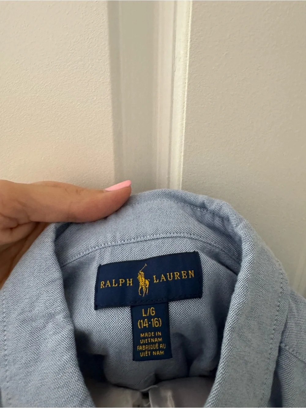 Ralph Lauren Light Blue Button-Down Oxford Shirt